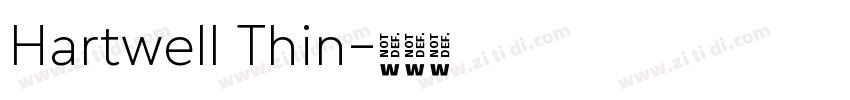 Hartwell Thin字体转换